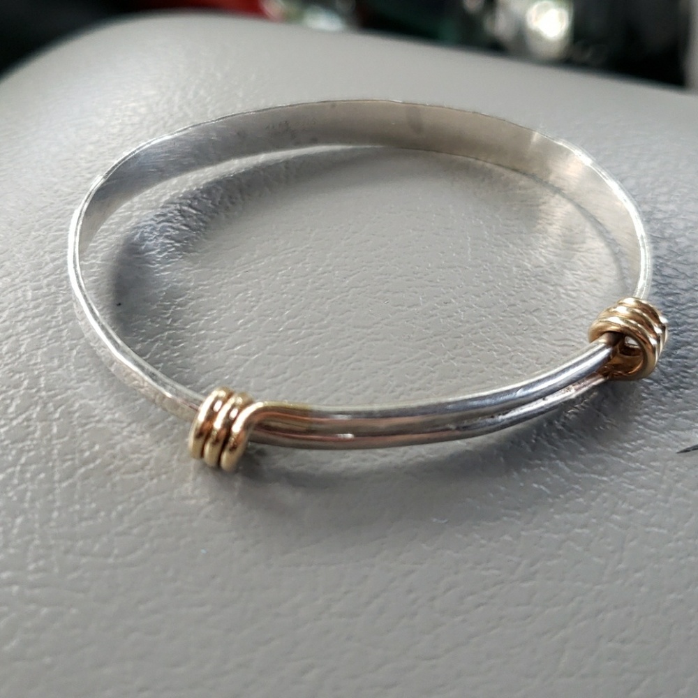 Ed Levin two-toned bracelet 14k gold & silver
